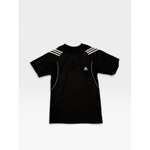 Adidas Black Performance Training T-Shirt με 3-Stripes